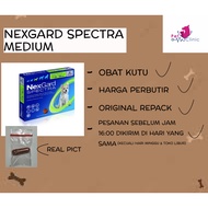 Nexgard Spectra Size Medium Dog Flea Medicine 7.5-15 kg 100% Original Repack &amp; Effective Dog Flea Medicine