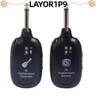 LAYOR1P9 Guitar Transmitter Receiver Set, 2.4G A8 Wireless Guitar System, 6.35mm Plug Rechargeable G