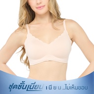 Wacoal ชุดชั้นเนียน บราไร้โครง Smart Size เนียนเรียบ รุ่น WB5X76 สีเบจ (BE)