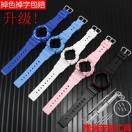 手表带 Original genuine suitable for Casio BABY-G watch with case matte BA-110 100 111 120 women's resin bracelet