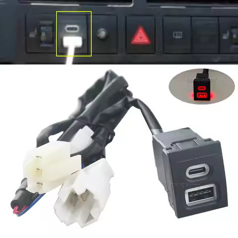 Car Phone Charger Socket Double QC3.0 Type C PD USB Charging Power Adapter For VW Volkswagen Polo 9n