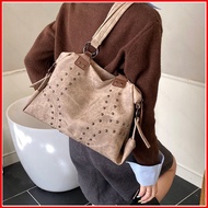 GG3 Korean style crossbody bag Large capacity Fashion Retro tote bag plain color travel bag GG3