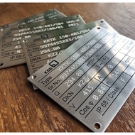 Stainless steel etching plate