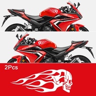 YY Motorcycle car stickers flame skull personality garland car stickers
