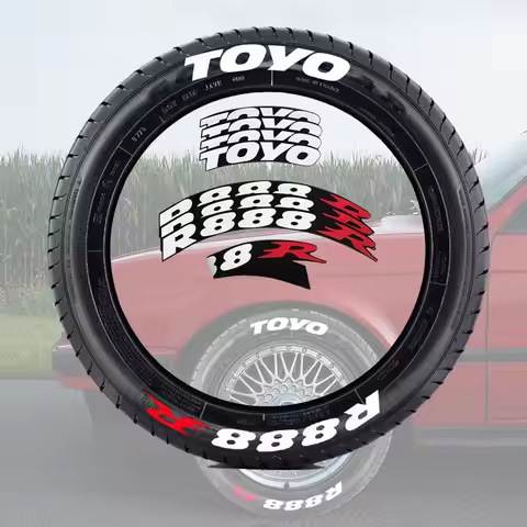 Toyo R888R Tire Sticker Car Motorcycle Modified Letter Stickers Automotive Interior Supplies for BMW