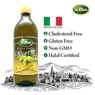 LaDiva Extra Virgin Olive Oil, 1L (Halal)