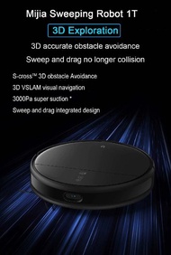MIJIA Robot Vacuum Cleaner 1T - Mesin Sapu Pel Upgrade 1C - STYTJ02ZHM