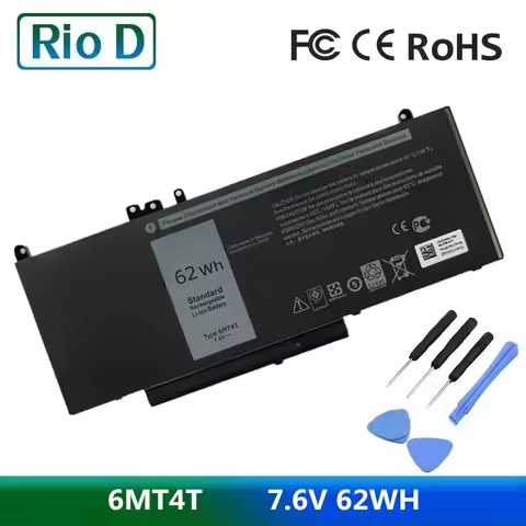 6MT4T 7.6V 62WH Laptop Battery for DELL Latitude E5570 M3510 E5470 15.6" Notebook 7V69Y TXF9M 79VRK 