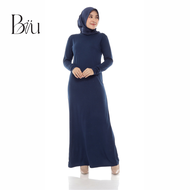 Inner Manset Gamis Wanita Lengan Panjang Kaos Premium Adem Biiu