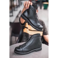 Genuine Leather Boots - Vigos monkey Black