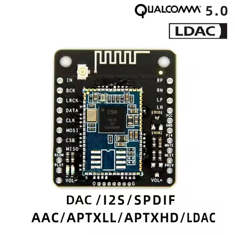 LDAC CSR8675 Bluetooth V5.0 Low Energy Audio Module SBC/AAC/APTX/APTXLL/APTXHD Lossless Compression 