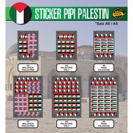 Sticker pipi bendera malaysia dan Palestine , sticker bendera malaysia, sticker pipi bendera Palesti