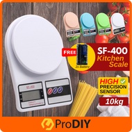 PRODIY SF-400 Digital LCD Scale High Precision Electronic Kitchen Weighing Scale Food 10kg X 1g Peni