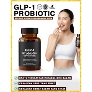 GLP-1 Probiotic 30 Kapsul | Sokong Metabolisme & Usus Sihat | Bantu Berat Badan Sihat | Halal GMP US