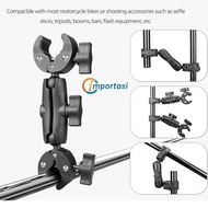 Car Motorcycle Clamp Arm Mount Base Invisible Stick Monopod INSTA360 X3