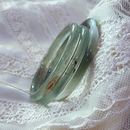 53+mm & 54+mm Natural agate Ding Dang bangles