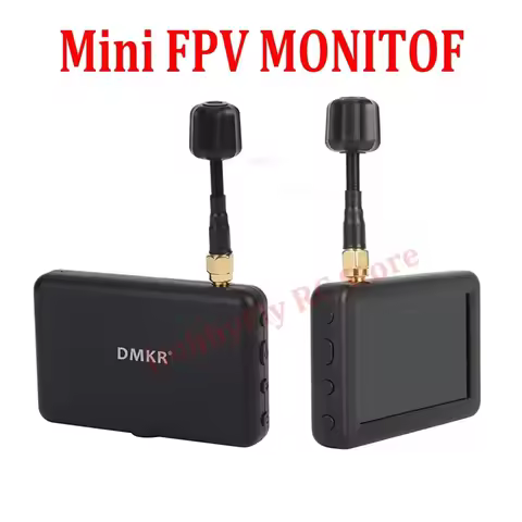 Micro 5.8G 40CH 3 Inch LCD 480x320 Auto Search FPV Monitor Build-in Battery For RC Multicopter FPV D