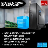 Office &amp; Home Intel 12th Gen PC Package with Slim Casing (Intel i3-12100 / Intel i5-12400)