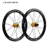 SILVEROCK Alloy Wheelset 16" 1 3/8" 349 Disc Brake 100mm 135m Rim 40mm High Profile G2 hole for JAVA Fnhon GUST Disc Folding Bike Urban Bicycle Wheels