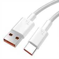 สาย USB Type C 100W 7A สายชาร์จ Huawei Honor OPPO Xiaomi Samsung S25 Ultra S24 FE A56 A55 5G A36 A06