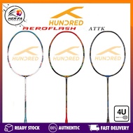 HUNDRED Aeroflash X ATTK 4U 84grams Badminton Racket Max Tension 34lbs Attack Racquet