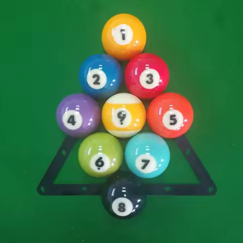 1pc Billiard Table Magic Sticker 9/10 Ball Triangle Pool Ball Placing Soft Sheet Durable Practical F