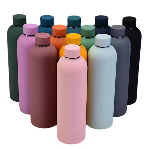 insulated 1L 1000ml stainless steel thermal flask thermos vacuum water bottle
