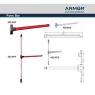 Armor AED-802P / AED-807P Door Panic Bar Exit Devices (Stainless Steel / Steel)