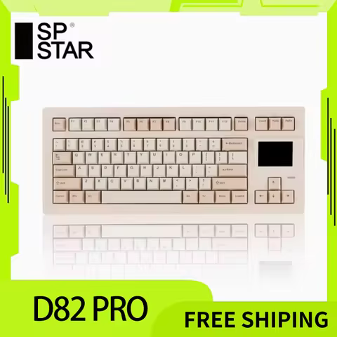 SP STAR D82 PRO Wireless Mechanical Keyboard Tri Mode Customized Hot Swap Gasket RGB Backlit Gaming 
