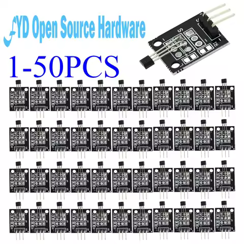 1-50PCS KY-035 Analog Hall Magnetic Sensor Module 49E For Arduino Raspberry Pi STM