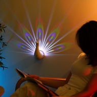 Lampu Dinding Burung Merak 3D / Night Light Peacock 3D LED Multi Color / Lampu Dinding Burung Merak