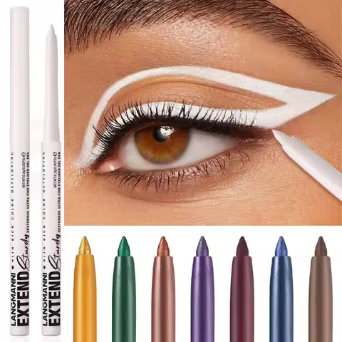 Waterproof Eyeliner Gel Pencil Matte Glitter Lying Silkworm Eye Shadow Pen Brown No Smudge Quick Dry