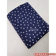 Kain Como Crepe  Bidang 60 Polkadot