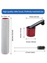 Suitable for Pursuit H14 Mix/H14 Ultra Floor Washer Roller Brush Tube Filter Mesh Cleaning Liquid Se