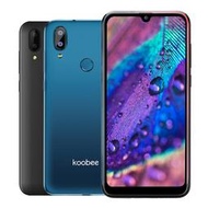 [無量勿下單]馬卡龍購物★Koobee S16 水滴全螢幕6.1吋雙卡智慧型手機(贈皮套+鋼化膜)-黑/藍