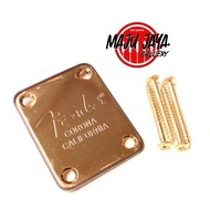 PROMO- NECK PLATE GITAR OR BASS ELEKTRIK FENDER CALIFORNIA OEM GOLD NO SQUIER -Novatec Store