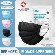 Cofoe 50pcs 3 Ply Disposable Medical Surgical Face Mask Anti-virus Anti-fog Facemask Protective Cover 3 Layer Masks for Adult