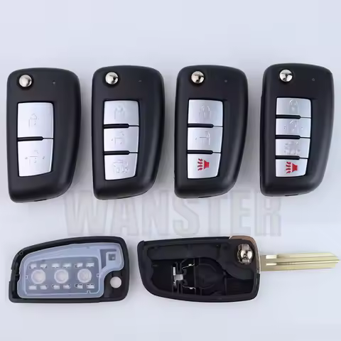 2 3 4 Bottons Car Key Case Shell Housing for Nissan X-Trail Qashqai J11 Juke Murano Micra Tiida Maxi