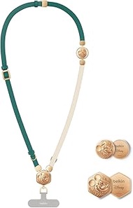 【Mickey Mouse】Belkin Disney 2-in-1 Smartphone Shoulder & Wrist Strap Recycled Leather Reversible Str