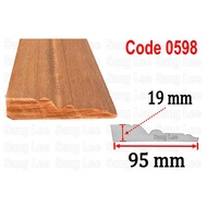 Code 0598 Wall Skirting Wood Moulding Wainscoting Decoration Chairail Bingkai Kayu Frame