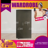 3 Feet Swing Door Wardrobe / Wardrobe with Large hanging space / Almari baju / Pintu Kaca / Almari Baju Kayu / Berlaci /