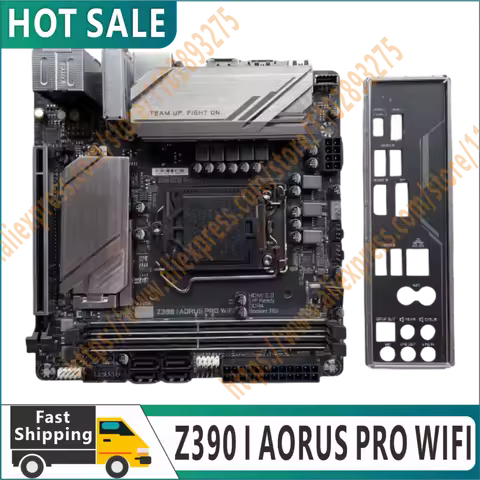 100% tested original LGA 1151 DDR4 32GB PCI-E 3.0 mini ITX desktop motherboard Z390 I AORUS PRO WIFI