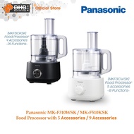 Panasonic ~MK-F310WSK/MK-F510KSK~ Food Processor with 5/9 Accessories for (18/25 Functions) - MKF310