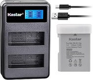 Kastar Battery 1 Pack and LCD Dual Charger for Nikon EN-EL14a EN-EL14 MH-24, Nikon Coolpix P7000 Coo