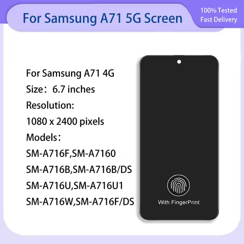 For Samsung Galaxy A71 5G SM-A716 LCD Display Screen Touch Panel Digitizer For Samsung A71 5G LCD Sc