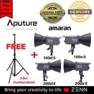 Aputure Amaran 100D S / 100X S / 200D S / 200X S with Light Dome SE Softbox + 2.8 meter Light Stand