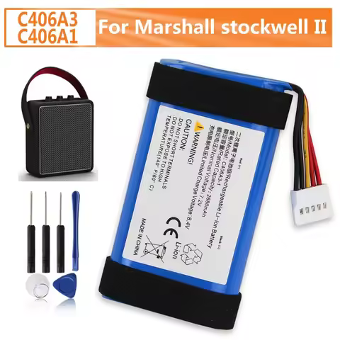 NEW Replacement Battery C406A3-1 C406A1 For Marshall Stockwell II Speaker
