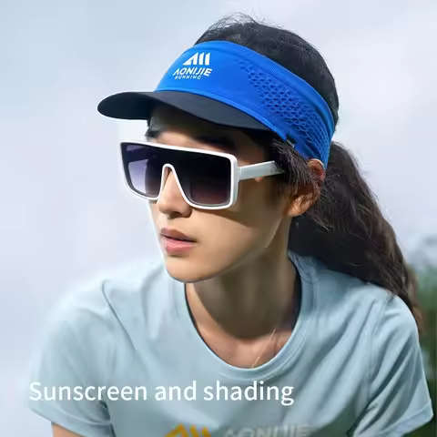 AONIJIE-E4619 Sport Sun Visor Hat, Elastic Empty Top Baseball Cap for Women and Men Sun Protection