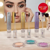 Three-shade glitter sequin eye black, diamond-sparkle, 24-hour waterproof, non-smudging, curl-enhanc