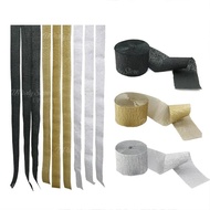 3 Rolls Black Gold Crepe Paper Streamers for Party Decoration Silver Gold Black Crepe Paper for Birt